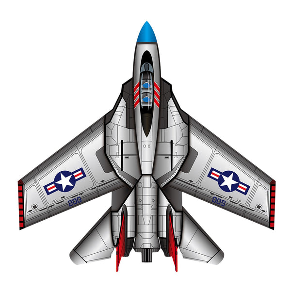 SuperSized Fighter Jet Nylon Kite w/ 3D Cockpit, 57 Inches Wide