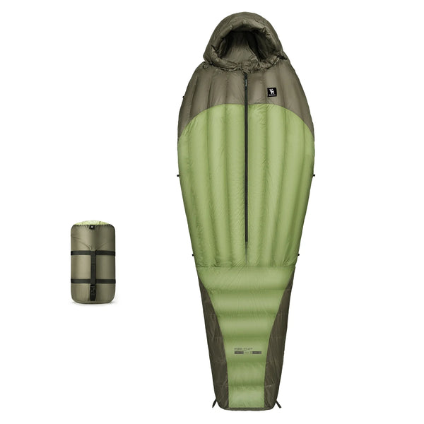 650 Fill Power Down Mummy Sleeping Bag Waterproof 23F