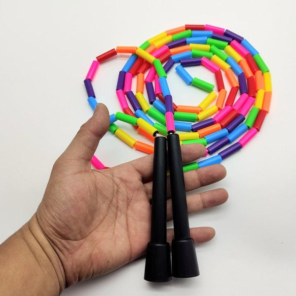 Kids Beaded Jump Rope Segmented Skipping Rope Fitness Training